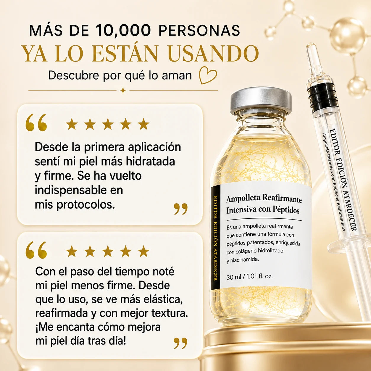 SÉRUM REAFIRMANTE CON PÉPTIDOS