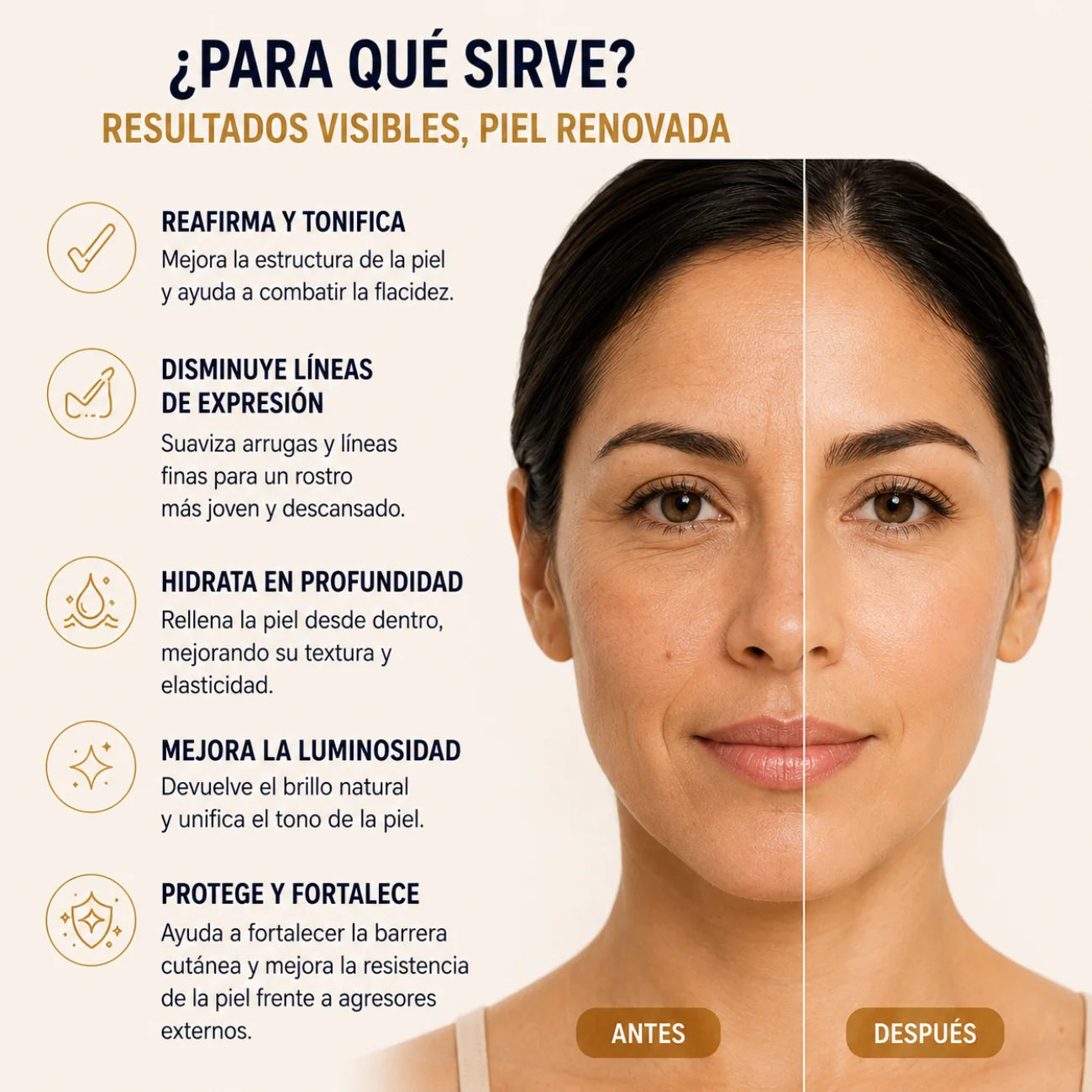 SÉRUM REAFIRMANTE CON PÉPTIDOS